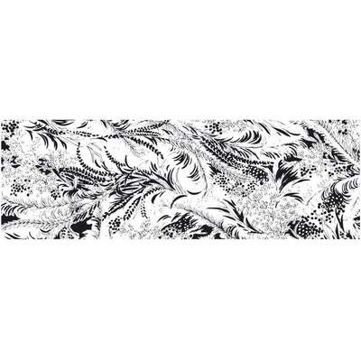 Dimex M-318 vliesová fototapeta na zeď Black flowers 4 rozměry 330 x 110 cm