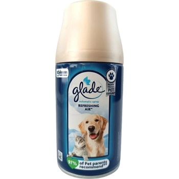 Glade Refreshing Air mazlíčci automatický osvěžovač vzduchu s vůní čistého prádla, chladivého vzduchu a konvalinky náhradní náplň sprej 269 ml