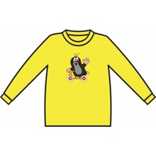 MÚB družstvo umělecké výroby Tričko s dlhým rukávom Krteček Žltá