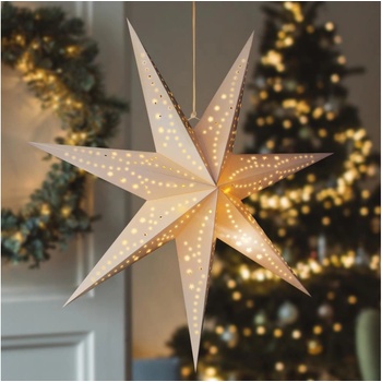 Solight LED vánoční hvězda závěsná 60cm 20x LED 2x AA