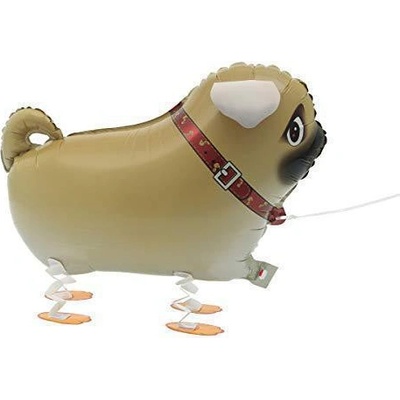Grabo Fóliový balónik nafukovací chodiaci mopsík 56 cm