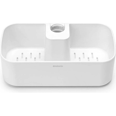 Brabantia Органайзер за душ Brabantia ReNew 1004187, 7.5х13.3х24.4 см, Дъно с отвори за вода, Устойчивост на корозия, Бял (1004187)