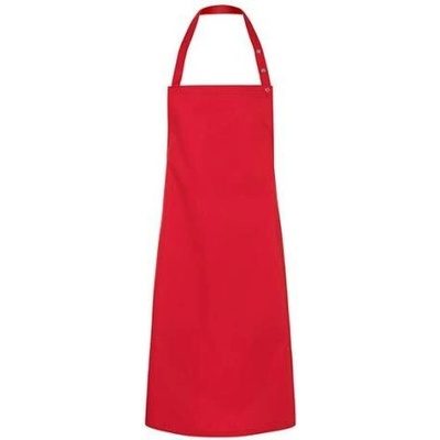 Karlowsky Gastro zástěra s laclem KY072 Red 75x95cm