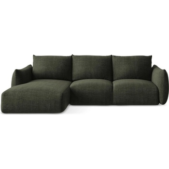 makamii Зелен сгъваем ъглов диван (ляв ъгъл) Leila - Makamii (LEILA_LCF_43_P1_C4)