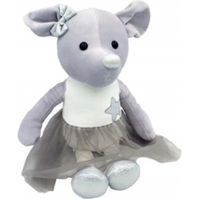 MYŠKA MYŠ LILA STŘÍBRNÁ 33 cm