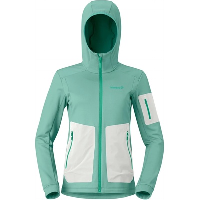Norrøna Дамско поларено яке Norrøna Women's Falketind Warm2 Stretch Hood Fleece jacket - Malachite Green (105-5539-0414)