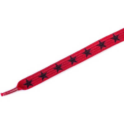Tobby STARS Dětské elastické ploché červené/černé