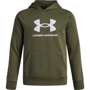 Under Armour RIVAL FLEECE BL HOODIE Khaki, бяло L (1379791-390)