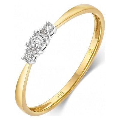 Sofia Diamonds zlatý prsteň s diamantmi GEMBG29397 16