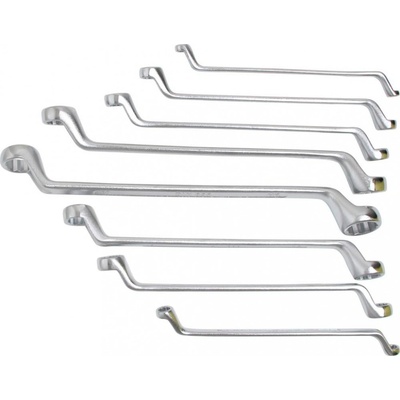 BGS technic Súprava dvojitých očkových kľúčov lomené 6x7 – 20x22 mm 8 ks BGS 1213
