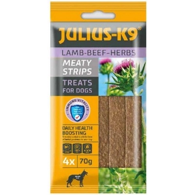 Julius-K9 Julius K9 Meaty Strips - лакомство за куче, ленти с месо и билки 70 гр, Унгария - 311937
