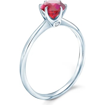 Image 1 of SAVICKI Годежен пръстен The Journey: бяло злато, рубин