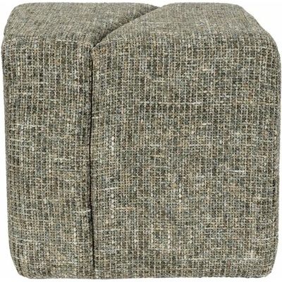 White Label Living Puf DANCE WLL 48x40 cm, polyester, zelený