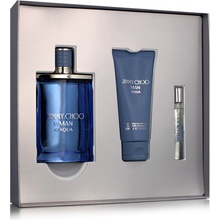 Jimmy Choo Man Aqua EDT 100 ml + EDT 7,5 ml + sprchový gél 100 ml darčeková sada