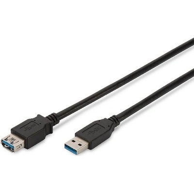 Digitus AK-300203-018-S USB 3.0, A M/F, 1.8m, černý