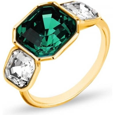 Spark prsten zelený se Swarovski Elements Imperial Trio PG44803EMC Emerald
