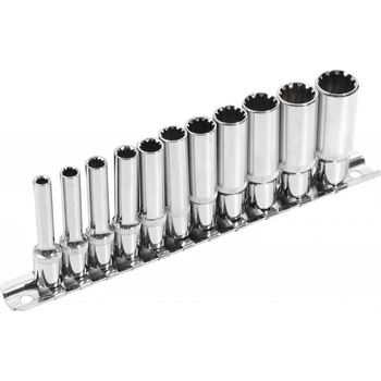 EXTOL PREMIUM Kľúče nástrčné predĺžené MultiLock Cr-V, 1/4'' 4-13mm 8818110