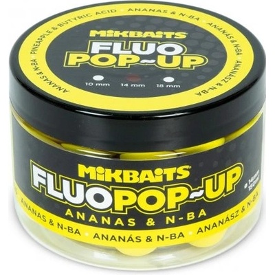 Michal Kučera MIKBAITS Mikbaits Plovoucí fluo boilie 150ml - Ananas N-BA 14mm
