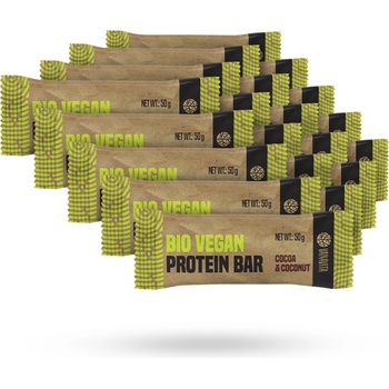 GymBeam VanaVita БИО Веган протеинов бар 20 x 50 g какао и кокос