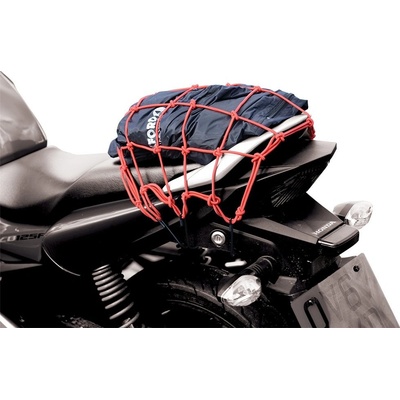 Pružná batožinová sieť na motocykle Oxford 30x30 červená