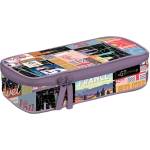 Lizzy Card Овален несесер Lizzy Card Go Travel Black Map - Comfort, с 1 цип (22951301)