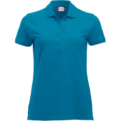 CLIQUE Polokošile Classic Marion S S těžká bavlna krátký rukáv dámská COT67824644000 turquoise