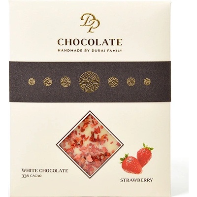 DP chocolate čokoláda Basic biela s jahodami 70 g