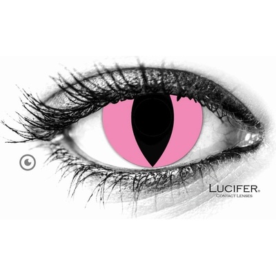 Lucifer Crazy šošovky - nedioptrické - PINK CAT 2 šošovky