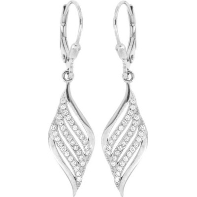 Zlatnictví U Kostela dámské náušnice zirkonové lístky 452