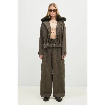 Памучен панталон Kenzo Dyed Canvas Cargo Pants (FE62PA0909GK.92)