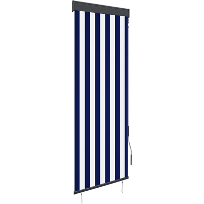 vidaXL Venkovní roleta 60 x 250 cm modrobílá