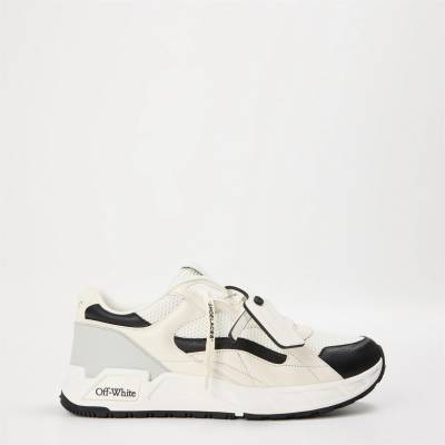 OFF WHITE Маратонки OFF WHITE Men's Kick- Panelled Chunky Leather Lace Up Low-Top Trainers - White/Black