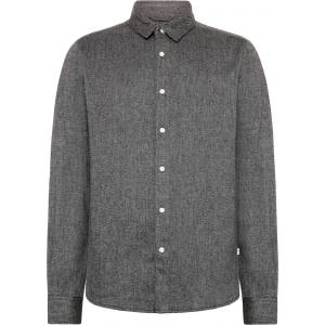 KnowledgeCotton Apparel Мъжка риза с копчета KnowledgeCotton Apparel Regular Fit Dobby Look Shirt - Chocolate Torte - размер 3XL (033-2929-0116)
