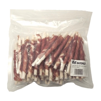 Pet Interest Лакомство за куче мини солети с патица ДЕЛИ СТИКС 50 бр