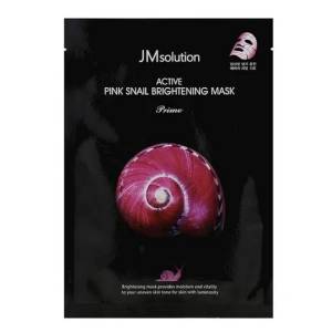 JMsolution Active Pink Snail Brightening Mask Prime - Изсветляваща маска за лице с охлюв 1бр. /30мл