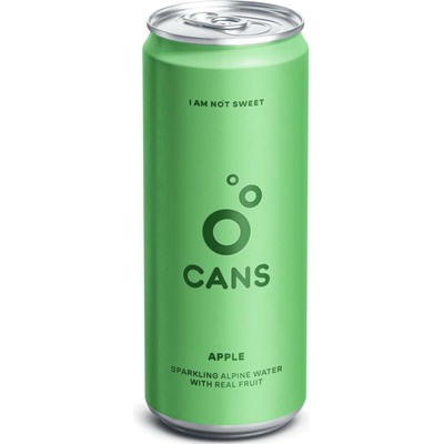 Cans Pramenitá voda jablko a bezinka plech 24 x 0,33 l