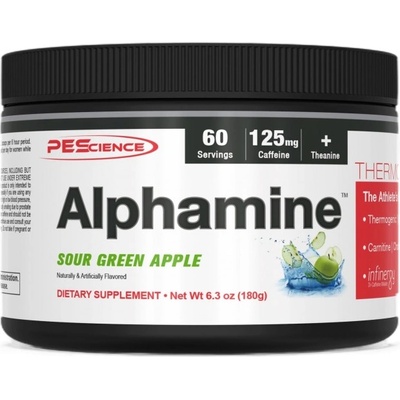 PEScience Alphamine / Thermogenic Fat Burner Powder [180~225 грама] Зелена ябълка