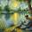 Norimpex - Puzzle Diamant painting: Man by the lake 30x40cm - 1 - 39 piese