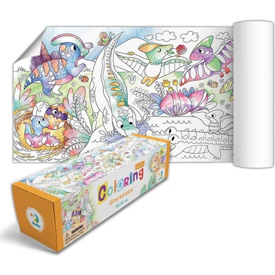 Plagát na vyfarbenie dinosaurus 70x16cm