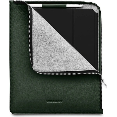 Woolnut kožené Folio 12 9 13 iPad Pro 13 Air WNUT-IPD12-F-706-GN tmavo zelené