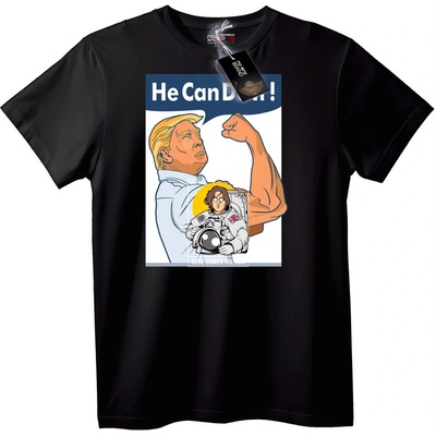 NOONEBRAND Тениска He Can Do It! - S, White