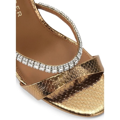 Kurt Geiger London сандали обувки с висок ток кожени Crystal Strap Sandal (5393760189)