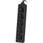 Lanberg 5 slots PL 3.0m black