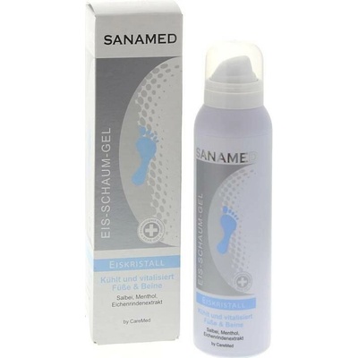 Sanamed Krémová pěna pro pálivé a unavené nohy EISKRISTAL, 150 ml