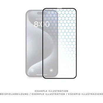 Prio Калено стъклено защитно покритие за дисплея на iPhone 17 Pro - Prio 3D Full Screen Curved Tempered Glass (черен-прозрачен) (23174)