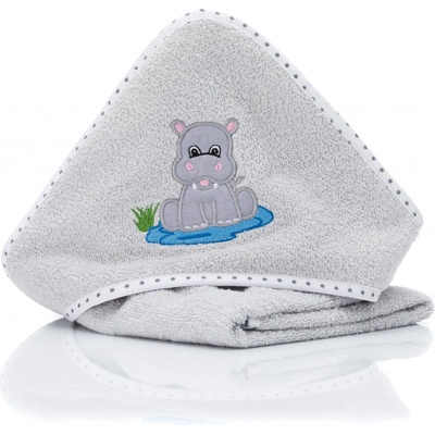 Fillikid Osuška s kapucí hippo grey 75x75 cm – Zbozi.Blesk.cz