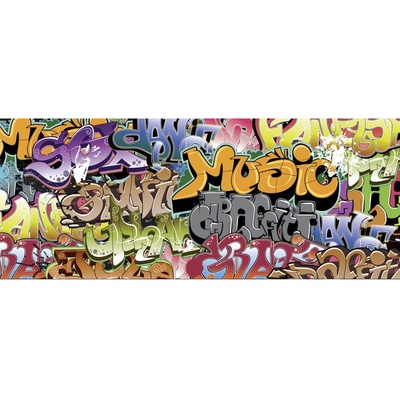 Dimex MP-2-0322 Panoramatická vliesová fototapeta na zeď Graffiti rozměry 375 x 150 cm