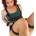 SuperLove Bondage Perfect Thigh Sling with Hand Cuffs Black
