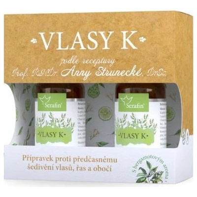 Serafin Vlasy K proti šedivění vlasů 2 x 50 ml – Zboží Dáma