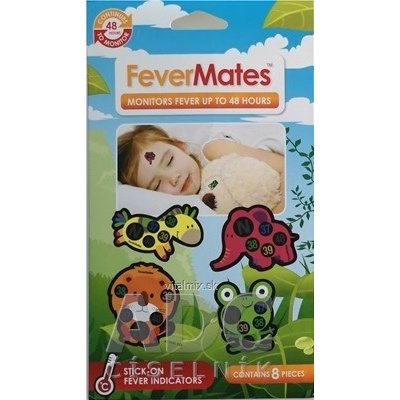 FeverMates monitors štítková teploměry pro děti 8 ks